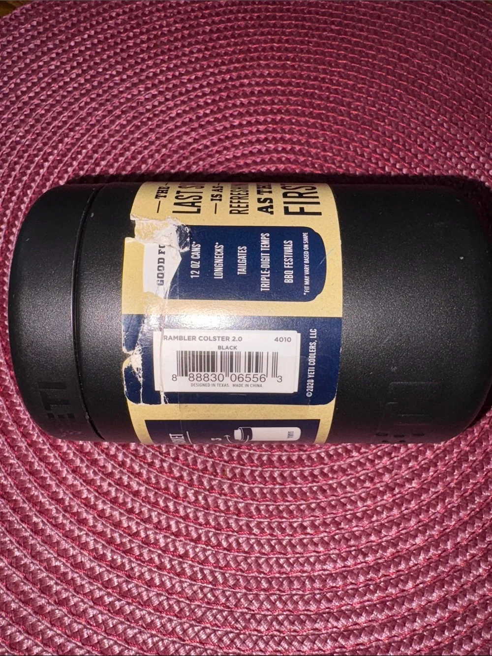 YETI Rambler Colster Black Can Insulator